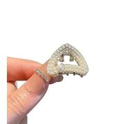 FOVAOK Pearl Rhinestone Mini Hair Claw Retro Diamond Flower Women Girls Crab Claw Clip Small Hairpins Hair(3051)