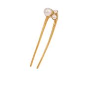 FOVAOK Pearls Stainless Steel Glossy Hair Clip Hair Accessories For Women Beads Metal Waterproof Hair Trendy Jewelry