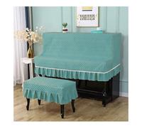 FOVAOK Piano Cover Cloth Upright Elegant and Meticulous Dust Cover Simplicity With Cover Dust-Proof Protective Anti-scratch(02,Piano - Double Stool)