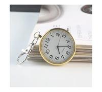 FOVAOK Pocket Watch Keychain Remote Control Clock with Battery Student Doctor Vintage Watch(Golden)