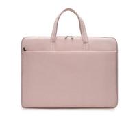 FOVAOK Portable Briefcase Water Proof Business Commuting Large Capacity Laptop Case Computer Bag 14 Inch(Pink)