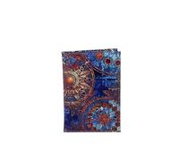 FOVAOK Printed Passport Cover Travel Passport Clip, PU Leather Passport Holder, Lightweight Wallet Protection Passport Protective Case(Purple)
