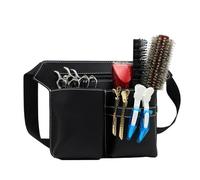 FOVAOK Professional Barber Scissors Bag Waist Pack Pouch Hairdressing Hair Salon Tool(Black,2PCS)