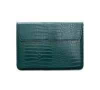 FOVAOK PU Leather Envelope Laptop Bag Computer Liner Sleeve Case for Ultra-thin Laptop Sleeve 11/12/13/15/13.3/15.4 inch Notebook Bag(Crocodile green,11.6 inch)