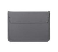 FOVAOK PU Leather Envelope Laptop Bag Computer Liner Sleeve Case for Ultra-thin Laptop Sleeve 11/12/13/15/13.3/15.4 inch Notebook Bag(Gray,11.6 inch)