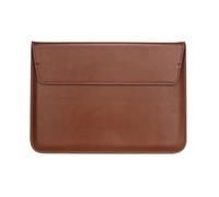 FOVAOK PU Leather Envelope Laptop Bag Computer Liner Sleeve Case for Ultra-thin Laptop Sleeve 11/12/13/15/13.3/15.4 inch Notebook Bag(Brown,13.3 inch)