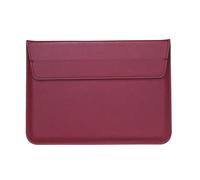 FOVAOK PU Leather Envelope Laptop Bag Computer Liner Sleeve Case for Ultra-thin Laptop Sleeve 11/12/13/15/13.3/15.4 inch Notebook Bag(Wine red,13.3 inch)