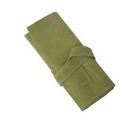 FOVAOK Roll Up Scissors Pouch Professional Barber Salon PU Holster - Holder for Haircutting Scissors Shear Hairdressing Holder Case Bag(Light Green,1PCS)