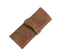 FOVAOK Roll Up Scissors Pouch Professional Barber Salon PU Holster - Holder for Haircutting Scissors Shear Hairdressing Holder Case Bag(Khaki,1PCS)