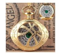 FOVAOK Simple Retro Creative Pocket Watch Creative Hollow Antique Pocket Watch Personality Pocket Watch(Gold)