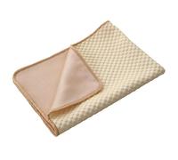 FOVAOK Summer Dog Cooling Mat Pet Ice Pads Cat Breathable Blanket Cat Washable Sofa Breathable Pet Dog Bed Pet Car Seat Cushion Sofa(Yellow,XL 100X70cm)