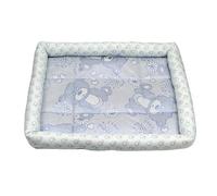 FOVAOK Summer Dog Mat Cooling Summer Pad Mat Pet Bed Ice Pad Dog Sleeping Nest For Dogs Bed Cat Cushion Ice Silk Cool Pet Mat(Light Blue,XXL)
