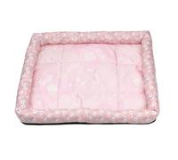 FOVAOK Summer Dog Mat Cooling Summer Pad Mat Pet Bed Ice Pad Dog Sleeping Nest For Dogs Bed Cat Cushion Ice Silk Cool Pet Mat(Pink,XXL)