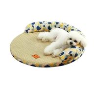 FOVAOK Summer Pet Dog Bed for Small Medium Dogs Breathable Cooling Dog Sleeping Mat Washable Puppy Bed Kennel Pet Supplies(60cm)