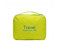 FOVAOK Travel Folding Waterproof Cosmetic Bag Men Women Makeup Bags Toiletries Organizer Hanging Bathroom Storage Wash Bag(Green,1PCS)