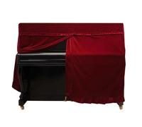 FOVAOK Velvet Piano Cover Full Practical Piano Cover Dustproof Cover for Universal Upright Vertical Piano