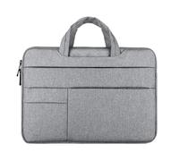 FOVAOK Water-resistant Universal Laptop Bag Sleeve 11 12 13 14 15 15.6 inch Notebook for Computer Handbag Briefcase Travel Bag(Light Grey,For 15.6 Inch)