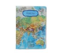 FOVAOK Women Men Travel Waterproof Passport Cover Fashion Unisex Business Card Passport Documents Holder Wallet Purse Bag(A)