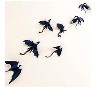 Fovely 3D Wall Sticker,7pcs 3D Bat Gothic Dragons Halloween Wall Stickers Decor Art Decorations