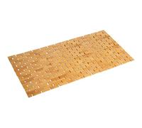 Fovlaurs Bath Mat Bathroom Runner Long Large Rugs Floor Wood Shower Bathtub Waterproof Non Slip Accessories 16x34 Inch Easy to Clean, Natural, 1 pc