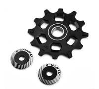FOVNO 12T 14T 16T Rear Derailleur Pulley Set Featuring Wide and Narrow Tooth Guide Wheels for 7 12 Speed Bicycle Systems with Aluminum Alloy CNC Oxidation (12T)