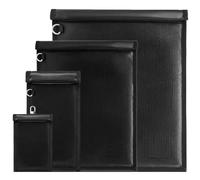 FOVNOT 4 Pack Faraday Bag, Faraday Bag for Car Keys Fireproof Waterproof RFID Faraday Pouch Car Key Bag Faraday Cage Signal Blocking Bag for Document & Tablets & Phones & Car Keys