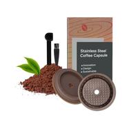 FOVNOT Refillable Vertuo Coffee Capsules Discs, 2 Pcs Reusable Coffee Capsule Lid for Vertuoline & Vertuo Capsules, Compatible with Vertuoline & Vertuo Pods