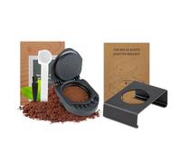 FOVNOT Reusable Capsule Adapter for Dolce Gusto, Refillable Coffee Capsule Converter with Adapter Bracket for Piccolo XS/EDG 305/EDG 606.S/Genio S