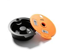 FOVNOT Reusable Coffee Pods for Tassimo, with Silicone Lid, 220ml | Refillable Coffee Capsule, Universal Barcode, Compatible with Tassimo Happy, Vivy, Suny, My Way Series