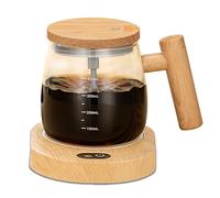 FOVNOT Self Stirring Coffee Mug, 400ML Chargeable Self Stirring Mug Electric High Speed Mixing Cup with 55° Thermostatic Coaster Electric Mixing Cup Suitable for Coffee/Milk/Hot Chocolate