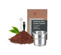 FOVNOT Stainless Steel Coffee Capsules, Reusable Espresso Capsules Refillable Coffee Capsule Compatible with ILLY Coffee Machine for Y1.1 Y3 Y5 X7.1 X9