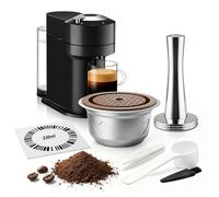 FOVNOT Stainless Steel Reusable Coffee Pods for Vertuo, 230ml