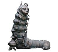 Fovolat White Statue Resin - Alice Figurine Set Mad Hatter, White, Cheshire Cat And Caterpillar | Mad Hatter, Cheshire Cat And Caterpillar Garden Sculptures, Whimsical