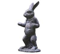 Fovolat White Statue Resin - Alice Wonderland Garden Decorations - Bunny Statues Figurine, Easter Decorations, For Outdoor Garden Yard Indoor Handicrafts