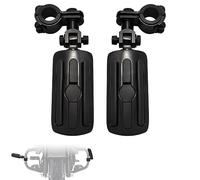 FOVPLUE 1" 1.25" 1.34" Highway Footpegs,Motorcycle Foot Pegs Foot Rest Mount Clamp Kit for Harley Indian Road King Street Glide Honda Kawasaki Suzuki Yamaha 25mm 32mm 34mm engine guard or tube Black-2