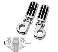 FOVPLUE 1.25" Highway pegs,Highway Footpegs With 1.25" Engine Guard Foot Rest P-Clamps Mounts Kits For Harley Davidson Touring Road King Street Softail Dyna Sportster Chrome