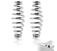 FOVPLUE 5" Seat springs for Solo Seats,Chrome Barrel Motorcycle Seat Spring universal fits for Harley Sportster XL883 1200 Bobber Chopper Custom Application, for Honda Yamaha Kawasaki Suzuki