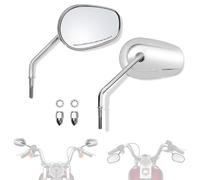 FOVPLUE Rear View Mirrors,Left And R for Harley 1982-2022 Sportster Dyna Softail Touring Road Glide Electra Road King Street Glide Side Mirrors Chrome
