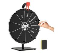 FOVVZDIL Spin the Wheel with Stand - Portable Fortune Spinning Prize Wheel with Dry-erase Marker and Eraser Spinner Board for Parties, Events & Classroom Reward