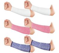 Fowecry 3 Pairs Arm Protectors for Thin Skin and Bruises, Cut Resistant Forearm Sleeve, Level 5, Arm Burn Protection Cuff