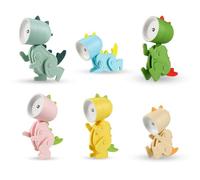 Fowecry 6 Piece Mini LED Desk Dinosaur Shape Lamp Cute Small Phone Holder Plastic 5.1x3.6x9.8cm Portable Reading Table Night Lamp for Kids