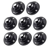 Fowecry 8 Pack Self Adhesive Caster Wheels for Furniture, Load Capacity 28LBS Per Wheel, Low Profile Swivel Wheels
