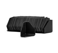 Fowecry Black Plastic Corner Protectors, 200pcs, 60 x 60 x 60mm, 1mm Thick, Anti-Collision & Anti-Friction, Suitable for Cartons, Furniture & More