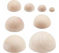 Fowecry For Making Clay Pots and Plates, 8 Sizes, Wood Ceramic Top Tool, Half Round Pottery Moulds, Pottery Plate Printing Tool