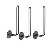 Fowecry Hat Organizer for Baseball Caps Wall Mount Hat Hooks Set Kit Set of 3 Space Saving Holds 20 Caps Shaped Hat Hooks