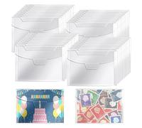 Fowecry Stencil Storage Bags, Envelope Stickers Organizer Card Making Supplies Storage Rack for Stencils Receipts Cards Photos Easy Install
