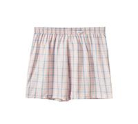 Foweknow Bermuda Shorts Men's Checked Short Trousers Men's Summer Sleep Shorts Beach Shorts Elastic Waist Breathable Lightweight Checked Trousers with Pockets Chino Pyjama Bottoms Summer Shorts, Light