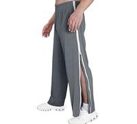 Foweknow Rehabilitation Trousers Men's Side Opening Tear-off Trousers Rehab Trousers Women's Side Opening Rehabilitation Trousers Women with Zip Rehab Trousers Post-operative Sports Trousers Casual
