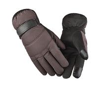 Foweknow Ski Gloves Men Women Waterproof Touchscreen Gloves Lined Work Gloves Outdoor Windproof Riding Gloves 1 Pair Stylish Winter Gloves Cycling Gloves, brown, One size
