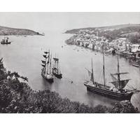 Fowey Cornwall England. The entrance to the harbour seen here in the 19th century. From Around The Coast An Album of Pictures from Photographs of the Chief Seaside Places of Interest in Great Britain